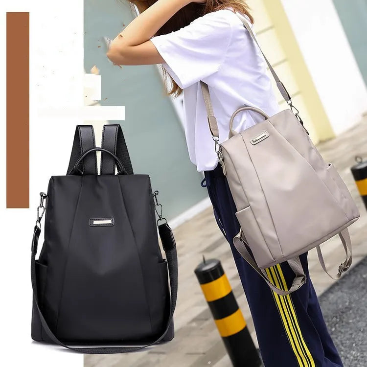 Mochila de Viaje de Nylon Antirrobo para Mujer